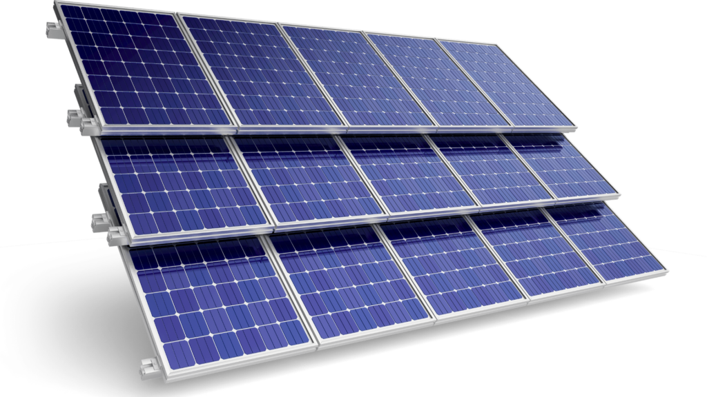 太陽光発電で太陽の光から電気を作り出す